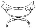 Bumper Kit pattern for the 2026 Lamborghini Temerario
