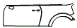 Door and Rear Fender Kit pattern for the 2026 MINI Cooper Convertible