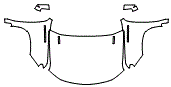 Full Hood, Fender and Mirror Kit pattern for the 2026 Chevrolet Silverado