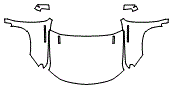 Full Hood, Fender and Mirror Kit pattern for the 2026 Chevrolet Silverado