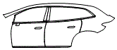 Door and Rear Fender Kit pattern for the 2026 Mercedes Benz EQS SUV