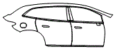 Door and Rear Fender Kit pattern for the 2026 Mercedes Benz EQS SUV