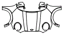 Full Hood, Fender and Mirror Kit pattern for the 2026 MINI Cooper 4 Door