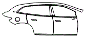 Door and Rear Fender Kit pattern for the 2026 Mercedes Benz Maybach EQS 680 SUV