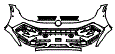 Bumper Kit pattern for the 2026 Volkswagen Golf R