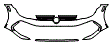 Bumper Kit pattern for the 2026 Volkswagen Golf GTI
