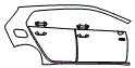 Door and Rear Fender Kit pattern for the 2026 Volkswagen Golf GTI