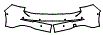 Rear Bumper Kit pattern for the 2026 Volkswagen Golf GTI