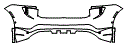 Rear Bumper Kit pattern for the 2026 Porsche Macan Electric