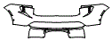 Rear Bumper Kit pattern for the 2026 Porsche Macan Electric