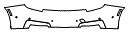 Rear Bumper Kit pattern for the 2026 BMW iX