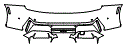 Rear Bumper Kit pattern for the 2026 BMW iX