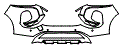 Bumper Kit pattern for the 2026 Mitsubishi Outlander