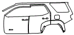 Door and Rear Fender Kit pattern for the 2026 Toyota 4Runner