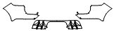 Rear Bumper Kit pattern for the 2026 Porsche Cayenne
