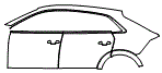 Door and Rear Fender Kit pattern for the 2027 Audi RS Q8