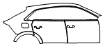 Door and Rear Fender Kit pattern for the 2027 Audi RS Q8