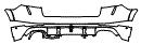 Rear Bumper Kit pattern for the 2027 Audi RS Q8