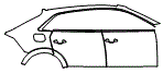 Door and Rear Fender Kit pattern for the 2027 Audi RS Q8