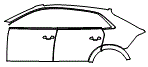 Door and Rear Fender Kit pattern for the 2027 Audi RS Q8