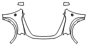 Full Hood, Fender and Mirror Kit pattern for the 2025 Dodge Durango
