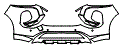 Bumper Kit pattern for the 2026 Mitsubishi Outlander