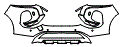 Bumper Kit pattern for the 2026 Mitsubishi Outlander