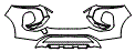 Bumper Kit pattern for the 2026 Mitsubishi Outlander