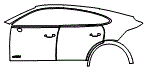 Door and Rear Fender Kit pattern for the 2026 Porsche Cayenne