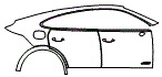 Door and Rear Fender Kit pattern for the 2026 Porsche Cayenne