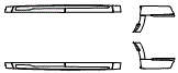 Rocker Panel Kit pattern for the 2026 Cadillac Escalade