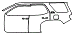 Door and Rear Fender Kit pattern for the 2026 Toyota 4Runner
