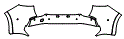 Rear Bumper Kit pattern for the 2027 Genesis GV70