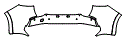 Rear Bumper Kit pattern for the 2027 Genesis GV70