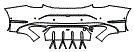Rear Bumper Kit pattern for the 2027 Bentley Continental GTC