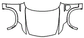 Full Hood and Fender Kit pattern for the 2027 Cadillac Vistiq