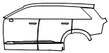 Door and Rear Fender Kit pattern for the 2027 Cadillac Vistiq