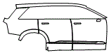 Door and Rear Fender Kit pattern for the 2027 Cadillac Vistiq