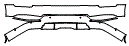 Rear Bumper Kit pattern for the 2026 Cadillac Escalade IQL