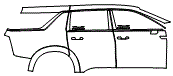 Door and Rear Fender Kit pattern for the 2026 Cadillac Escalade IQL