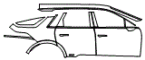Door and Rear Fender Kit pattern for the 2027 Cadillac Lyriq-V