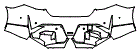 Rear Bumper Kit pattern for the 2027 BMW 5 Series