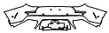 Rear Bumper Kit pattern for the 2027 Land Rover Range Rover Sport