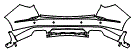 Rear Bumper Kit pattern for the 2026 Acura MDX