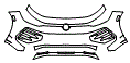Bumper Kit pattern for the 2026 Volkswagen Tiguan (Canada)