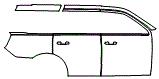 Door and Rear Fender Kit pattern for the 2027 Ford Expedition