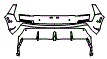 Rear Bumper Kit pattern for the 2026 Hyundai Ioniq 5 (US)