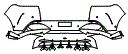 Rear Bumper Kit pattern for the 2026 Aston Martin DBX