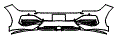 Rear Bumper Kit pattern for the 2026 Kia EV6