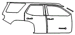 Door and Rear Fender Kit pattern for the 2026 Toyota 4Runner